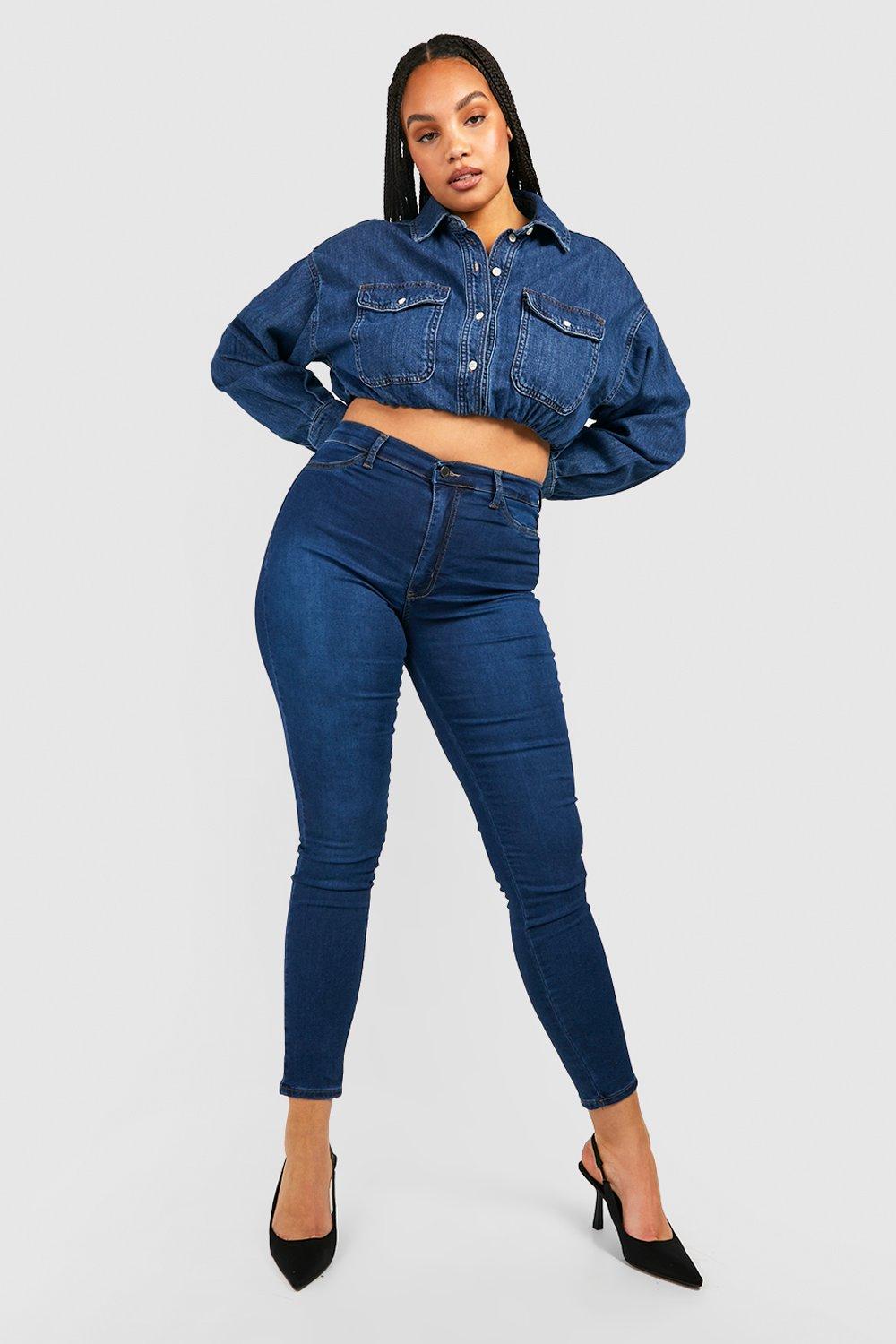 Jean stretch clearance taille haute femme